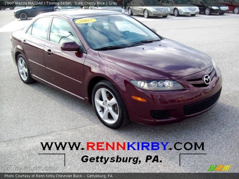 Dark Cherry Mica / Gray 2007 Mazda MAZDA6 i Touring Sedan