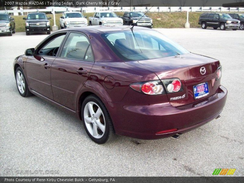 Dark Cherry Mica / Gray 2007 Mazda MAZDA6 i Touring Sedan