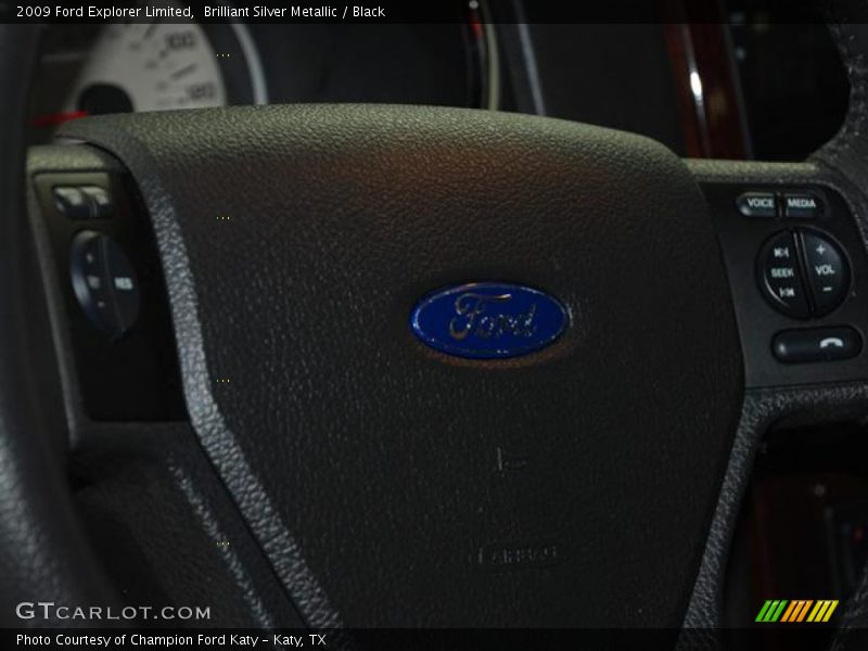 Brilliant Silver Metallic / Black 2009 Ford Explorer Limited