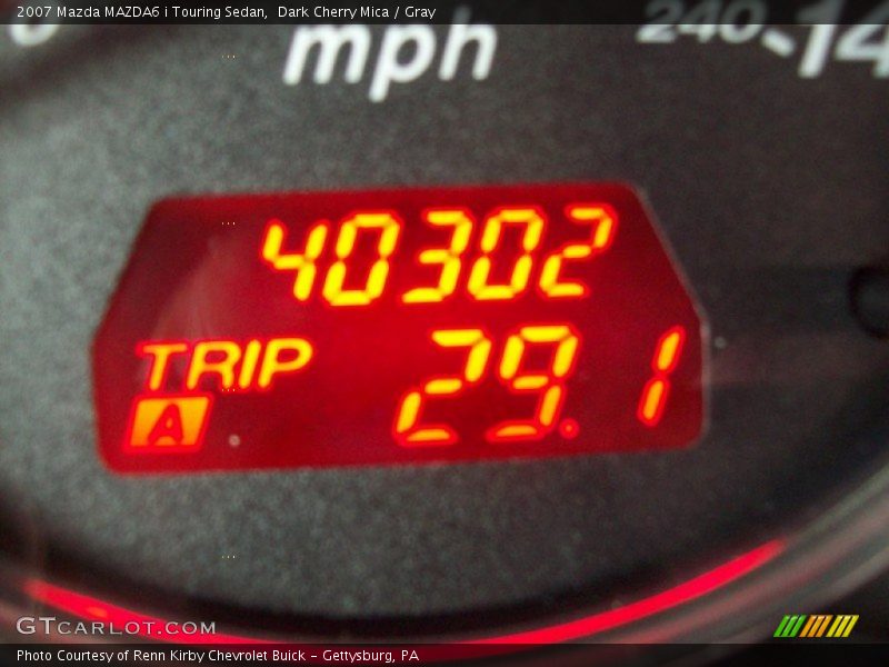 Dark Cherry Mica / Gray 2007 Mazda MAZDA6 i Touring Sedan