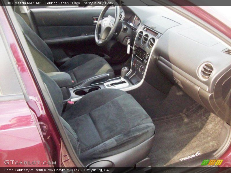 Dark Cherry Mica / Gray 2007 Mazda MAZDA6 i Touring Sedan
