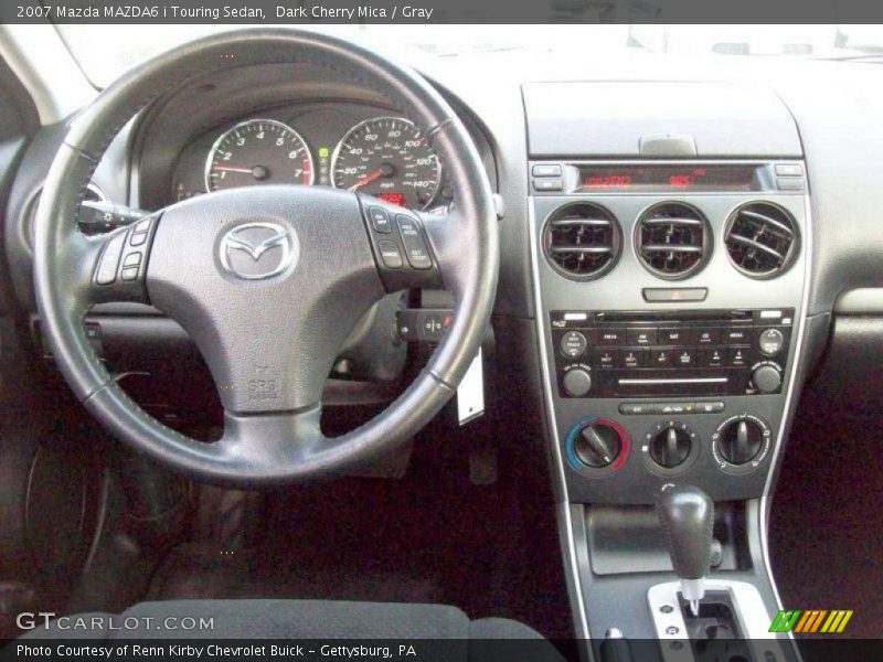 Dark Cherry Mica / Gray 2007 Mazda MAZDA6 i Touring Sedan