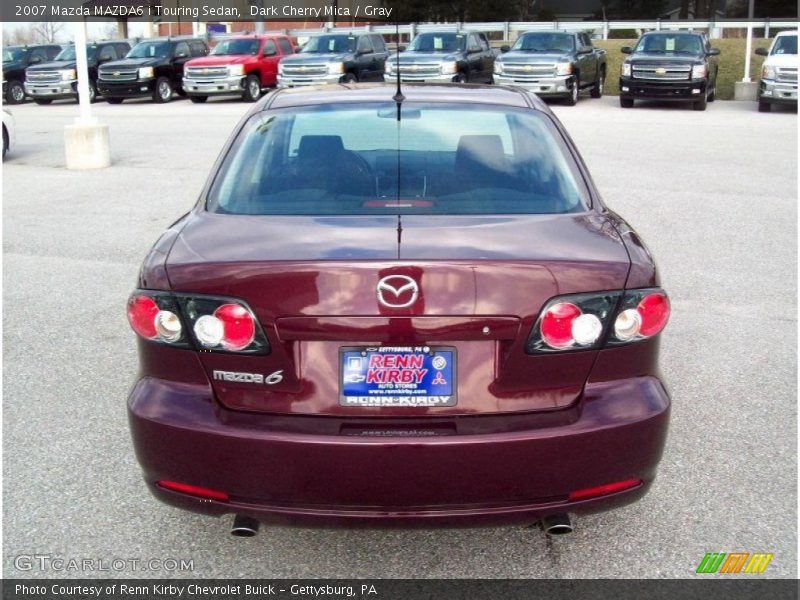 Dark Cherry Mica / Gray 2007 Mazda MAZDA6 i Touring Sedan