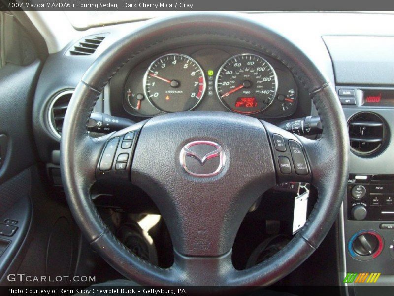 Dark Cherry Mica / Gray 2007 Mazda MAZDA6 i Touring Sedan