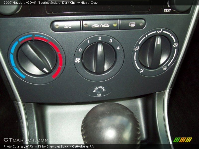 Dark Cherry Mica / Gray 2007 Mazda MAZDA6 i Touring Sedan