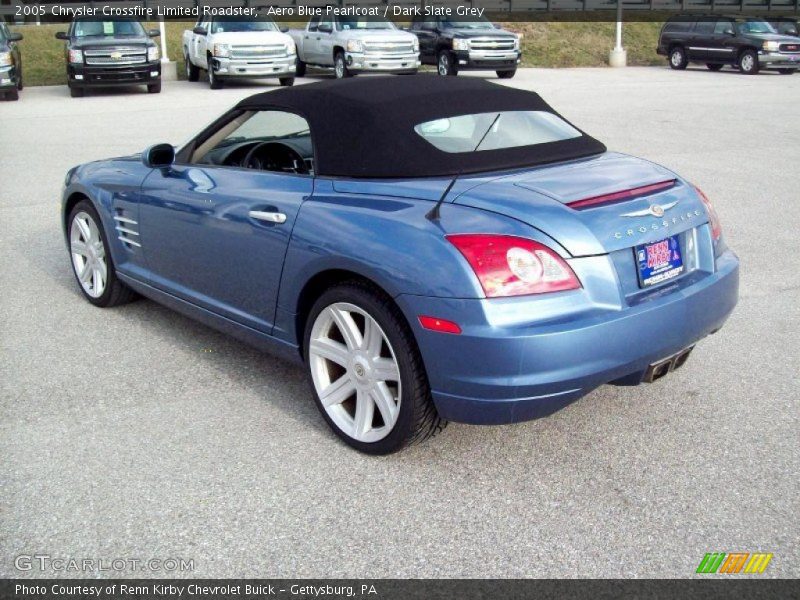 Aero Blue Pearlcoat / Dark Slate Grey 2005 Chrysler Crossfire Limited Roadster