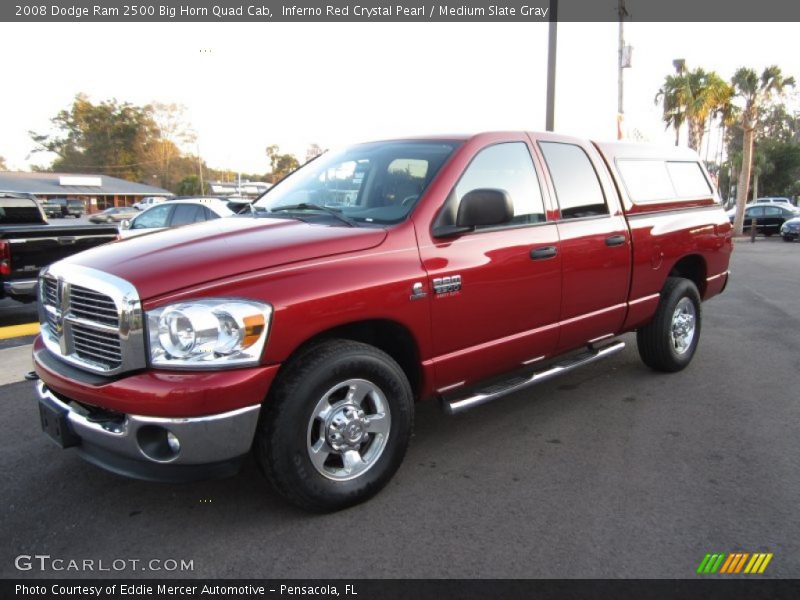 Inferno Red Crystal Pearl / Medium Slate Gray 2008 Dodge Ram 2500 Big Horn Quad Cab