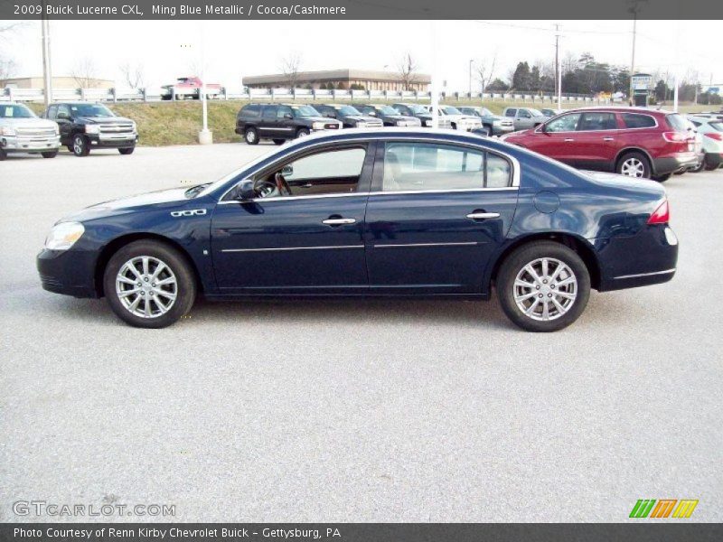 Ming Blue Metallic / Cocoa/Cashmere 2009 Buick Lucerne CXL