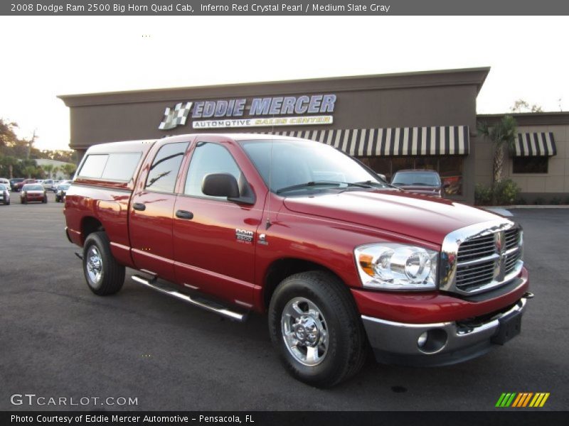 Inferno Red Crystal Pearl / Medium Slate Gray 2008 Dodge Ram 2500 Big Horn Quad Cab