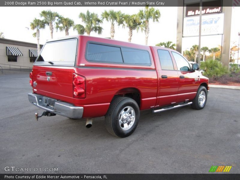 Inferno Red Crystal Pearl / Medium Slate Gray 2008 Dodge Ram 2500 Big Horn Quad Cab