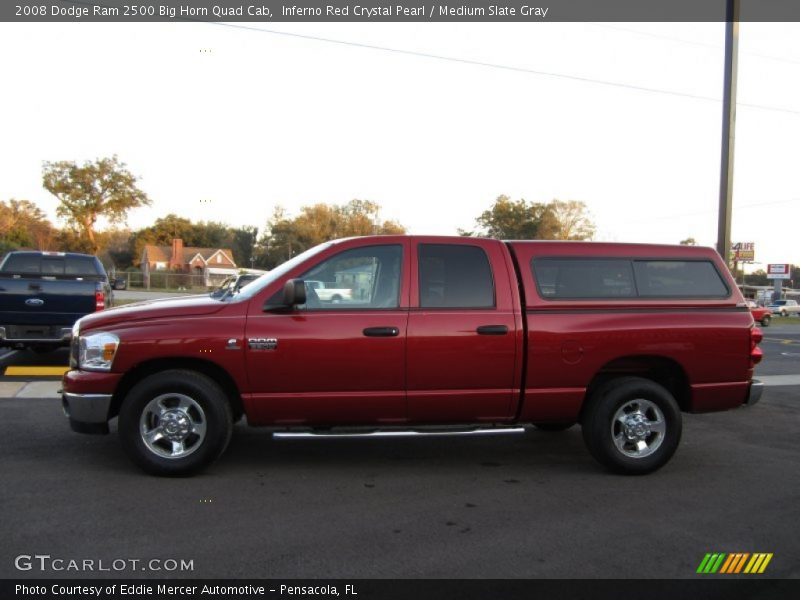 Inferno Red Crystal Pearl / Medium Slate Gray 2008 Dodge Ram 2500 Big Horn Quad Cab