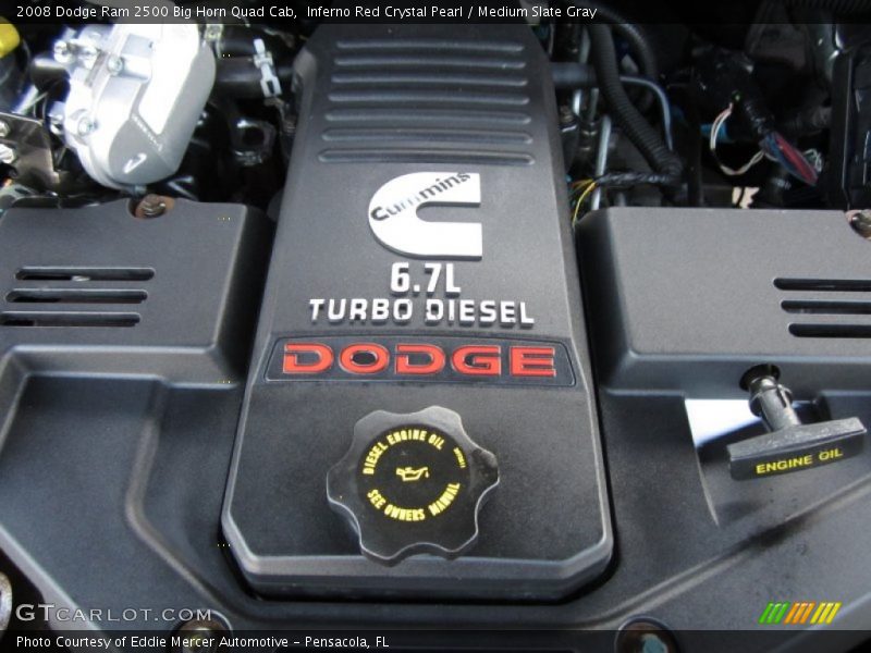 Inferno Red Crystal Pearl / Medium Slate Gray 2008 Dodge Ram 2500 Big Horn Quad Cab