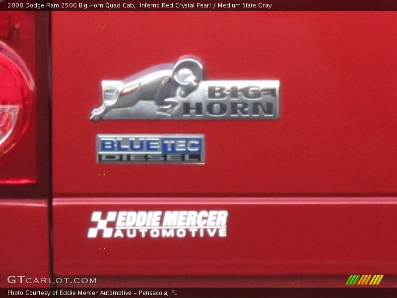 Inferno Red Crystal Pearl / Medium Slate Gray 2008 Dodge Ram 2500 Big Horn Quad Cab