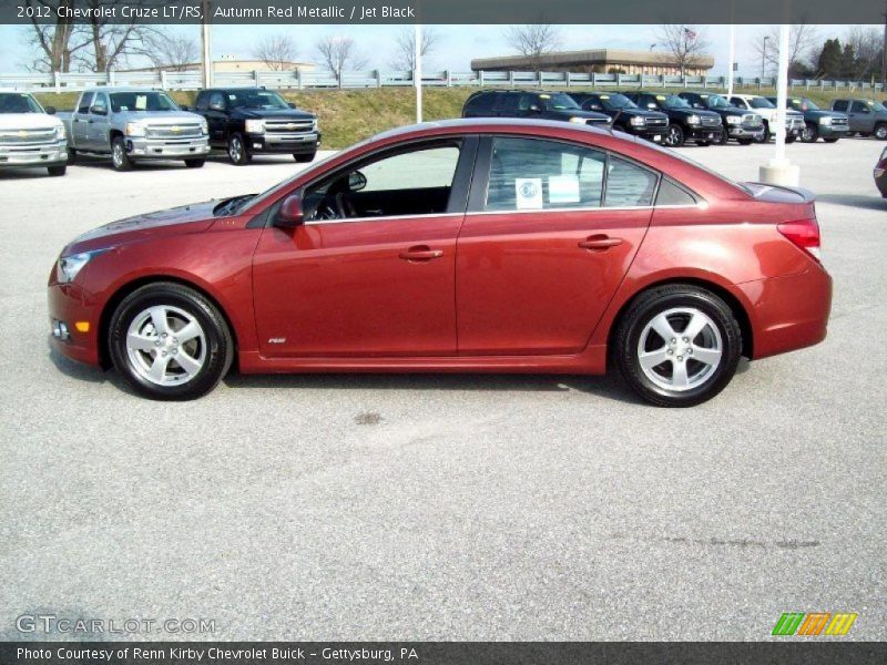 Autumn Red Metallic / Jet Black 2012 Chevrolet Cruze LT/RS