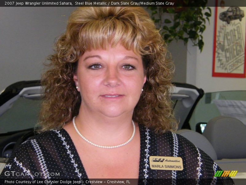 Steel Blue Metallic / Dark Slate Gray/Medium Slate Gray 2007 Jeep Wrangler Unlimited Sahara