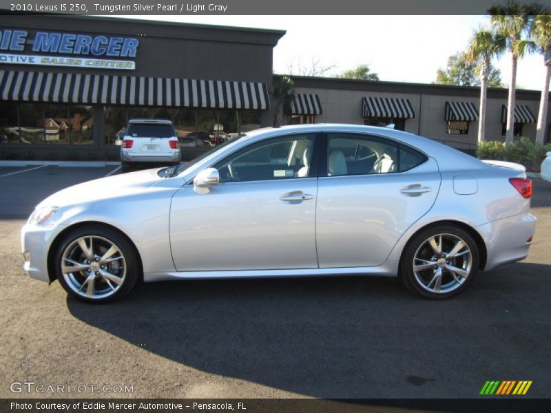 Tungsten Silver Pearl / Light Gray 2010 Lexus IS 250