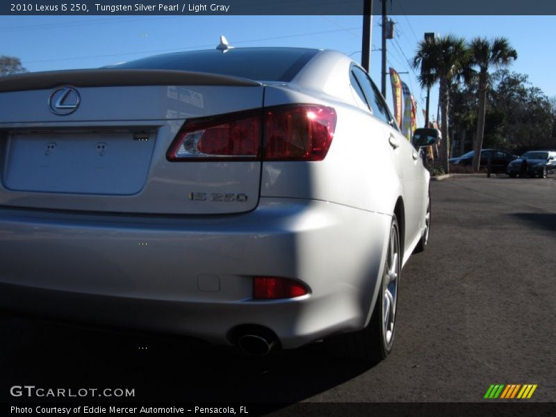 Tungsten Silver Pearl / Light Gray 2010 Lexus IS 250