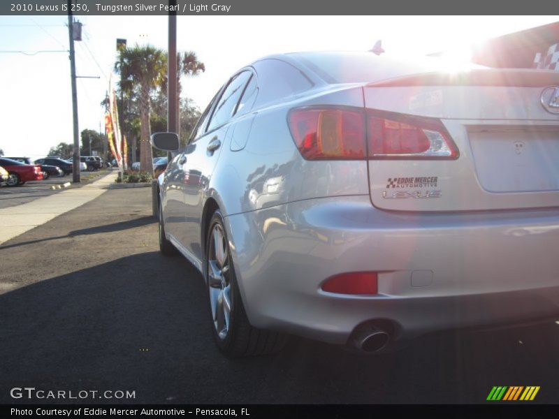 Tungsten Silver Pearl / Light Gray 2010 Lexus IS 250