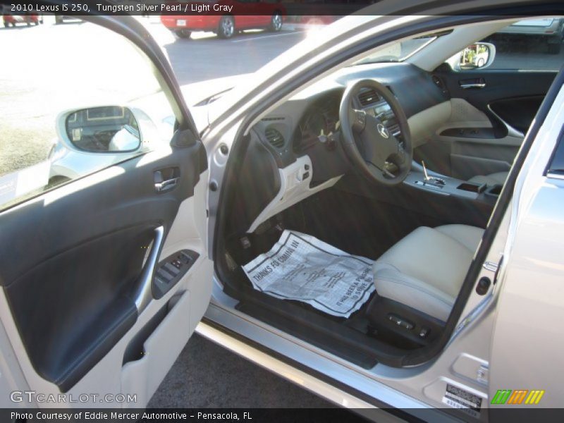 Tungsten Silver Pearl / Light Gray 2010 Lexus IS 250