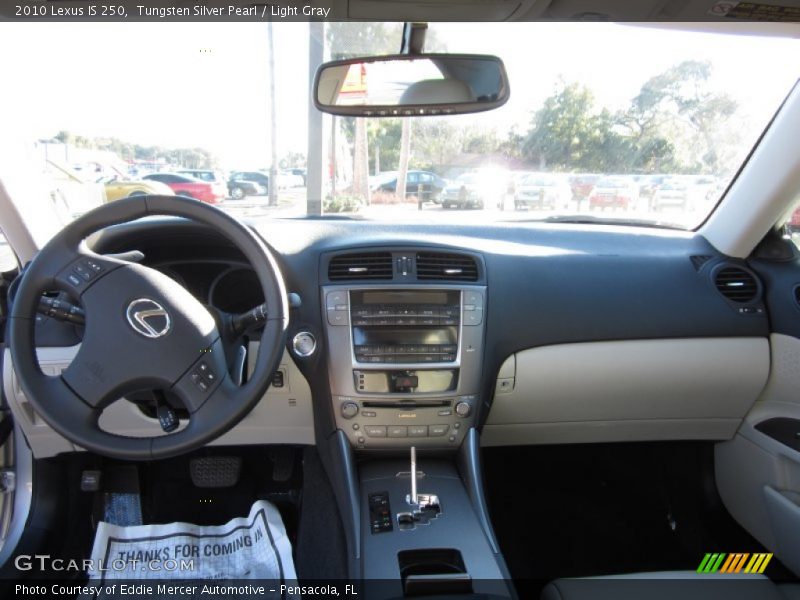 Tungsten Silver Pearl / Light Gray 2010 Lexus IS 250