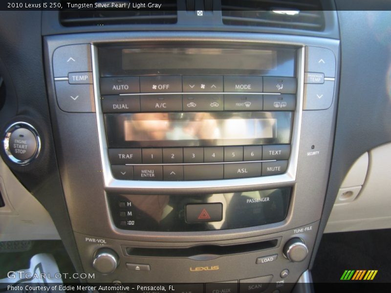 Tungsten Silver Pearl / Light Gray 2010 Lexus IS 250