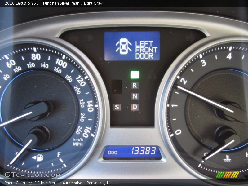Tungsten Silver Pearl / Light Gray 2010 Lexus IS 250