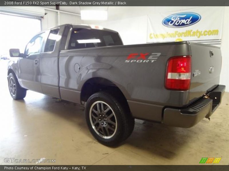 Dark Shadow Grey Metallic / Black 2008 Ford F150 FX2 Sport SuperCab