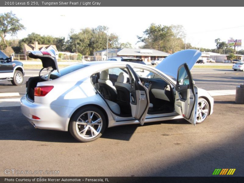 Tungsten Silver Pearl / Light Gray 2010 Lexus IS 250