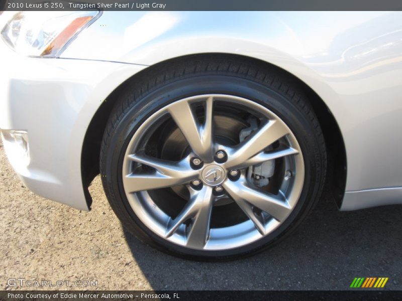 Tungsten Silver Pearl / Light Gray 2010 Lexus IS 250