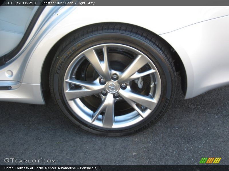 Tungsten Silver Pearl / Light Gray 2010 Lexus IS 250