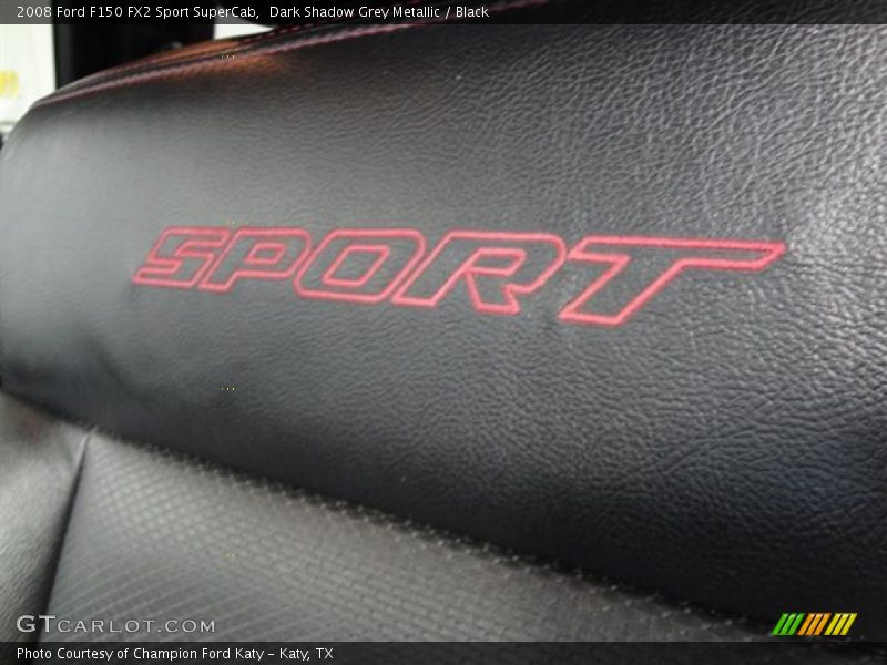 Dark Shadow Grey Metallic / Black 2008 Ford F150 FX2 Sport SuperCab