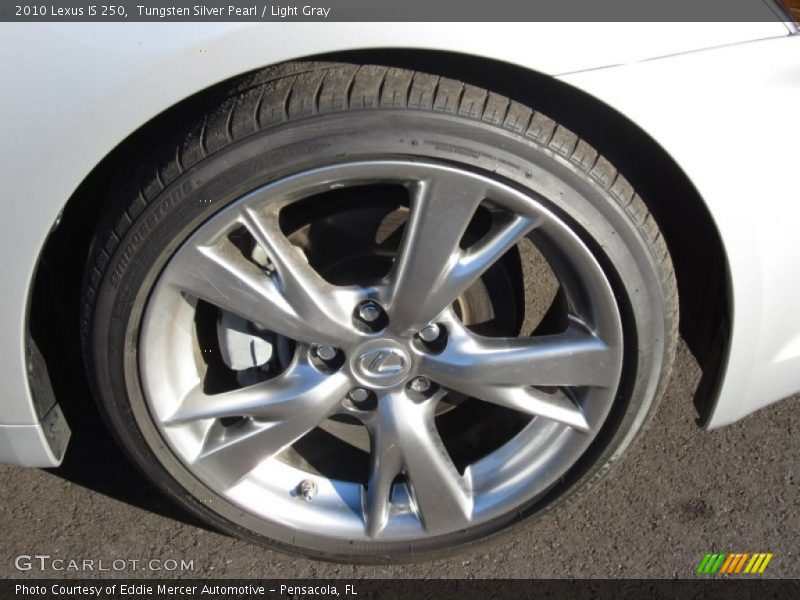 Tungsten Silver Pearl / Light Gray 2010 Lexus IS 250