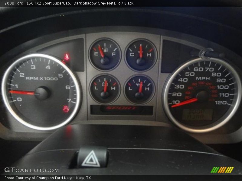 Dark Shadow Grey Metallic / Black 2008 Ford F150 FX2 Sport SuperCab