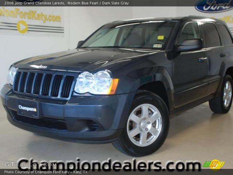 Modern Blue Pearl / Dark Slate Gray 2008 Jeep Grand Cherokee Laredo