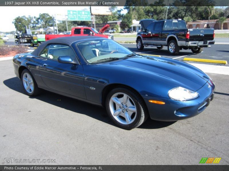 Sapphire Blue Metallic / Cashmere 1997 Jaguar XK XK8 Convertible