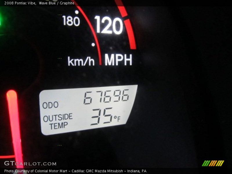 Wave Blue / Graphite 2008 Pontiac Vibe