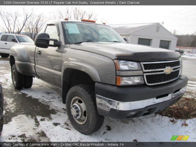 Graystone Metallic / Dark Charcoal 2006 Chevrolet Silverado 3500 LT Regular Cab 4x4 Dually