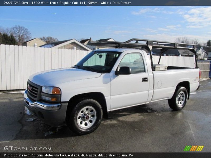 Summit White / Dark Pewter 2005 GMC Sierra 1500 Work Truck Regular Cab 4x4