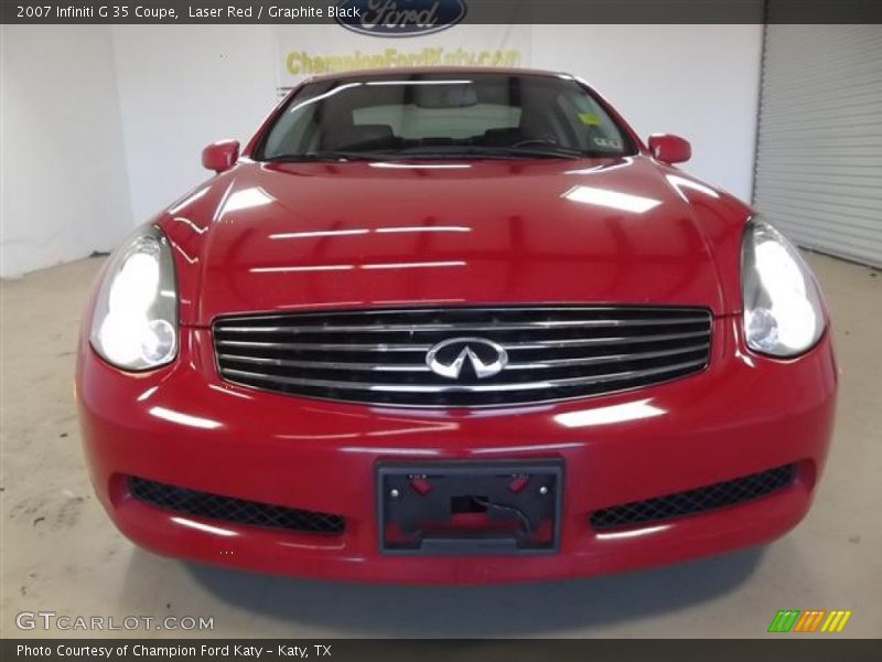 Laser Red / Graphite Black 2007 Infiniti G 35 Coupe