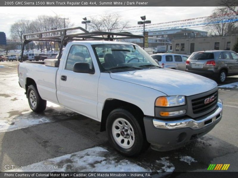 Summit White / Dark Pewter 2005 GMC Sierra 1500 Work Truck Regular Cab 4x4