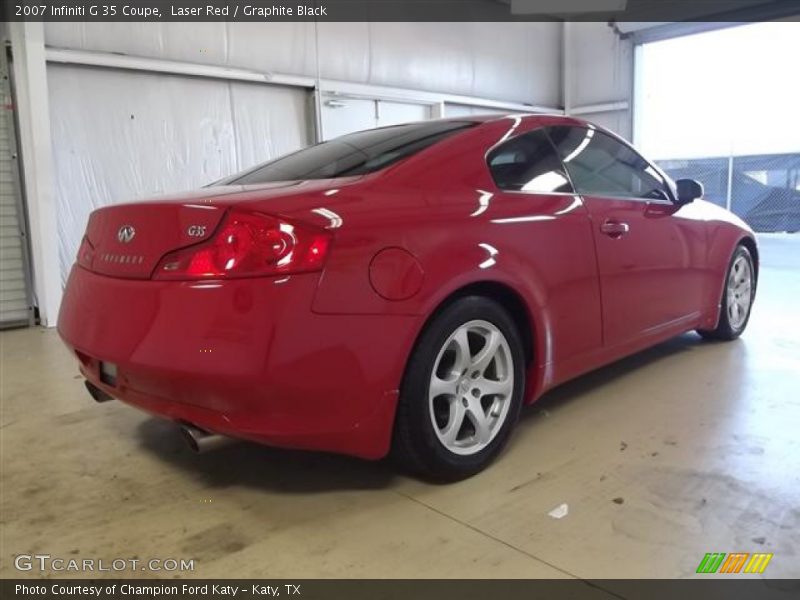 Laser Red / Graphite Black 2007 Infiniti G 35 Coupe