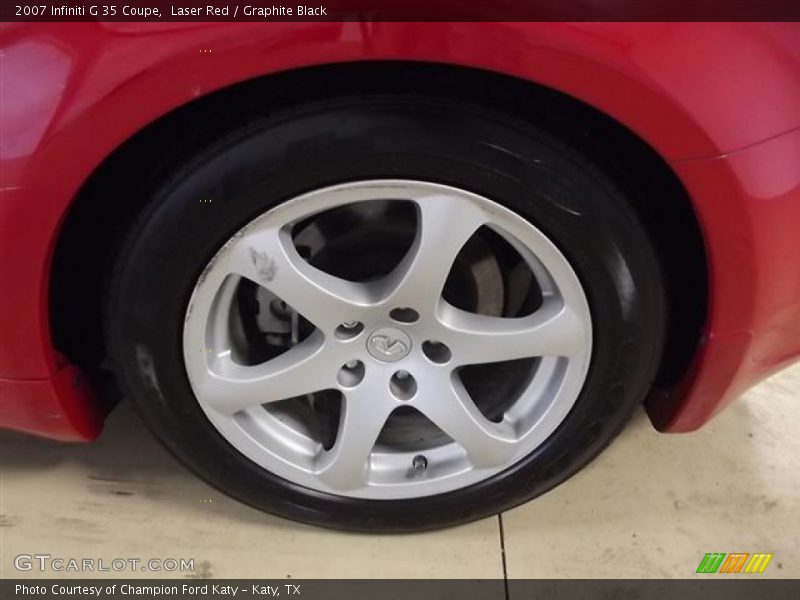 Laser Red / Graphite Black 2007 Infiniti G 35 Coupe