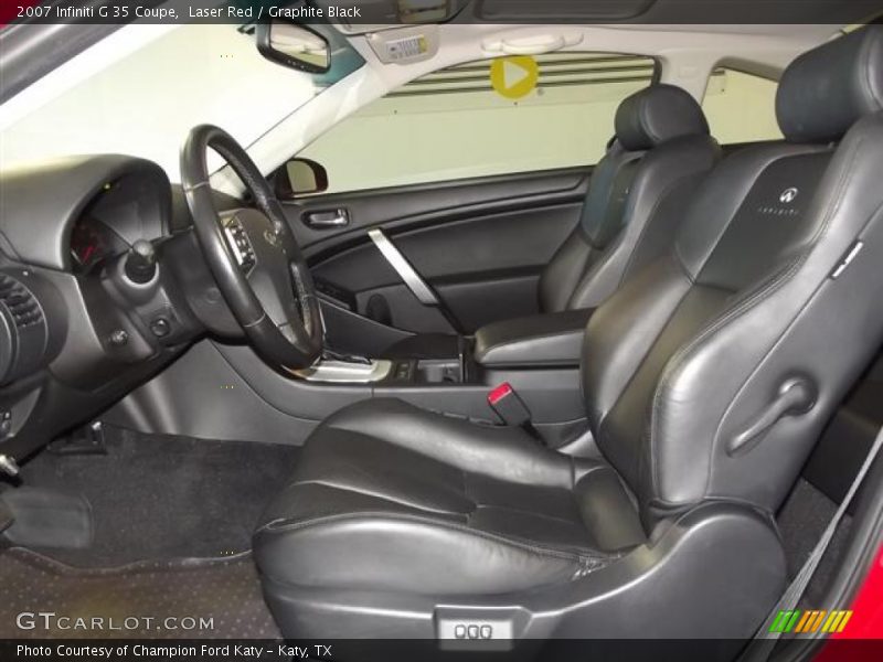 Laser Red / Graphite Black 2007 Infiniti G 35 Coupe