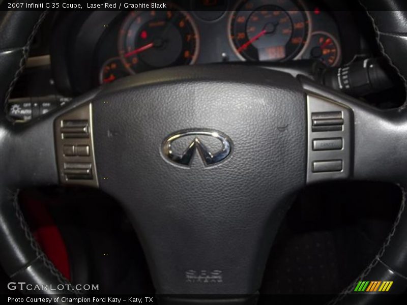 Laser Red / Graphite Black 2007 Infiniti G 35 Coupe