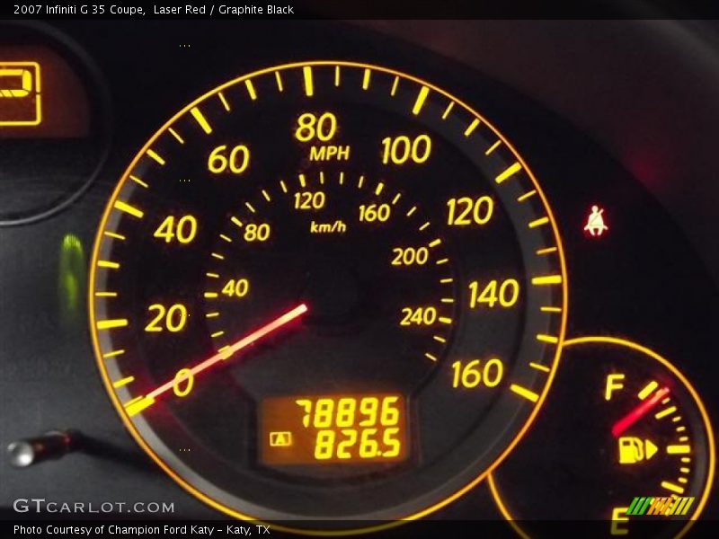Laser Red / Graphite Black 2007 Infiniti G 35 Coupe