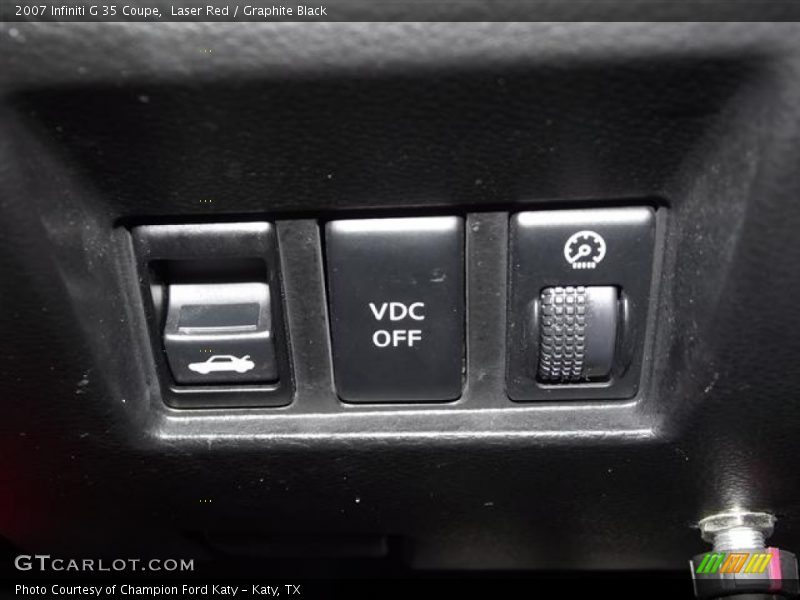 Laser Red / Graphite Black 2007 Infiniti G 35 Coupe