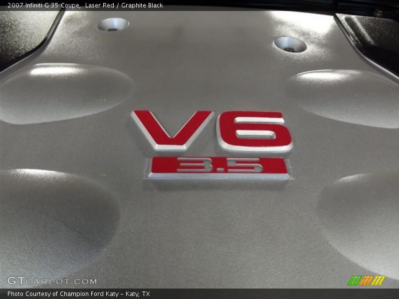 Laser Red / Graphite Black 2007 Infiniti G 35 Coupe
