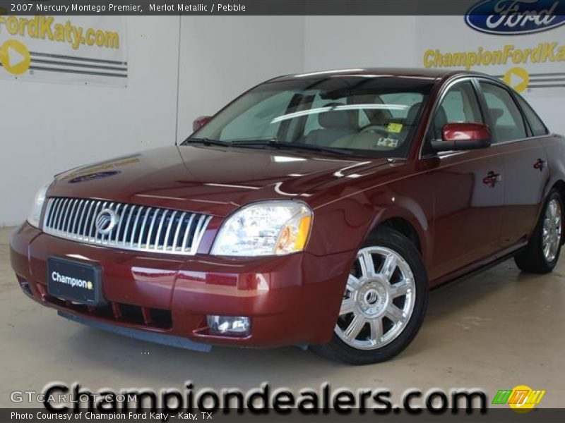 Merlot Metallic / Pebble 2007 Mercury Montego Premier