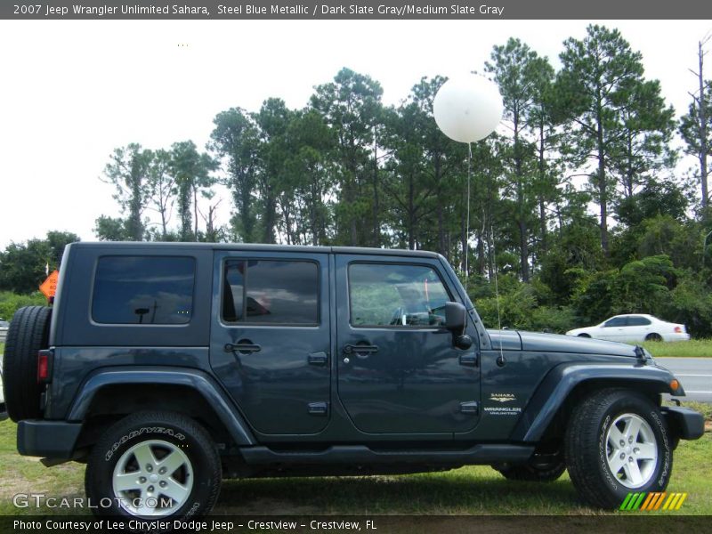 Steel Blue Metallic / Dark Slate Gray/Medium Slate Gray 2007 Jeep Wrangler Unlimited Sahara