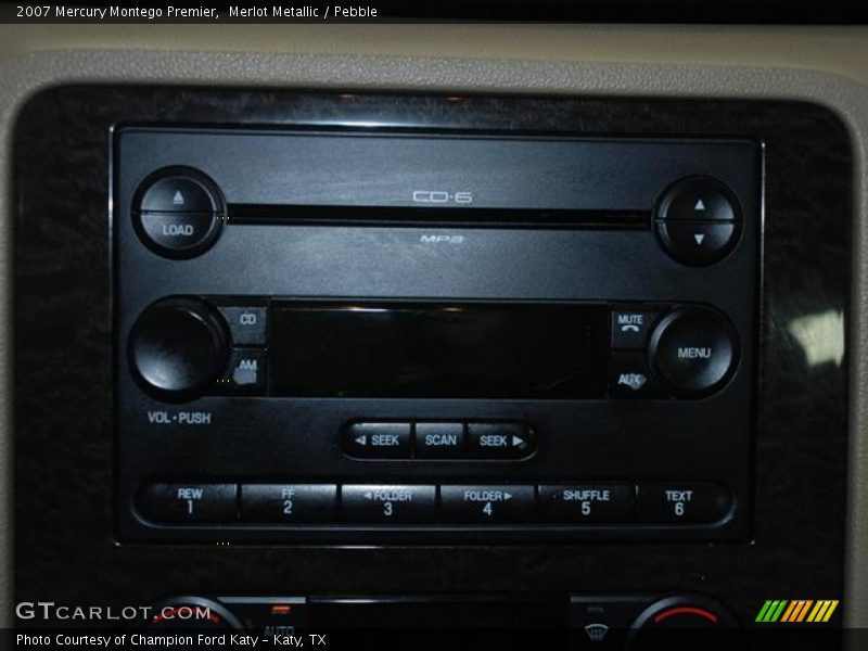 Controls of 2007 Montego Premier